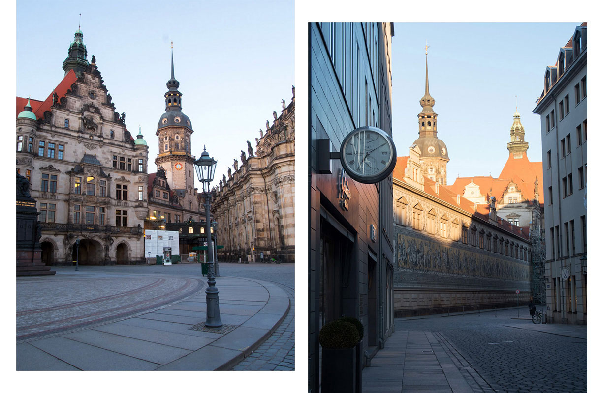 Dresden zu Sonnenaufgang