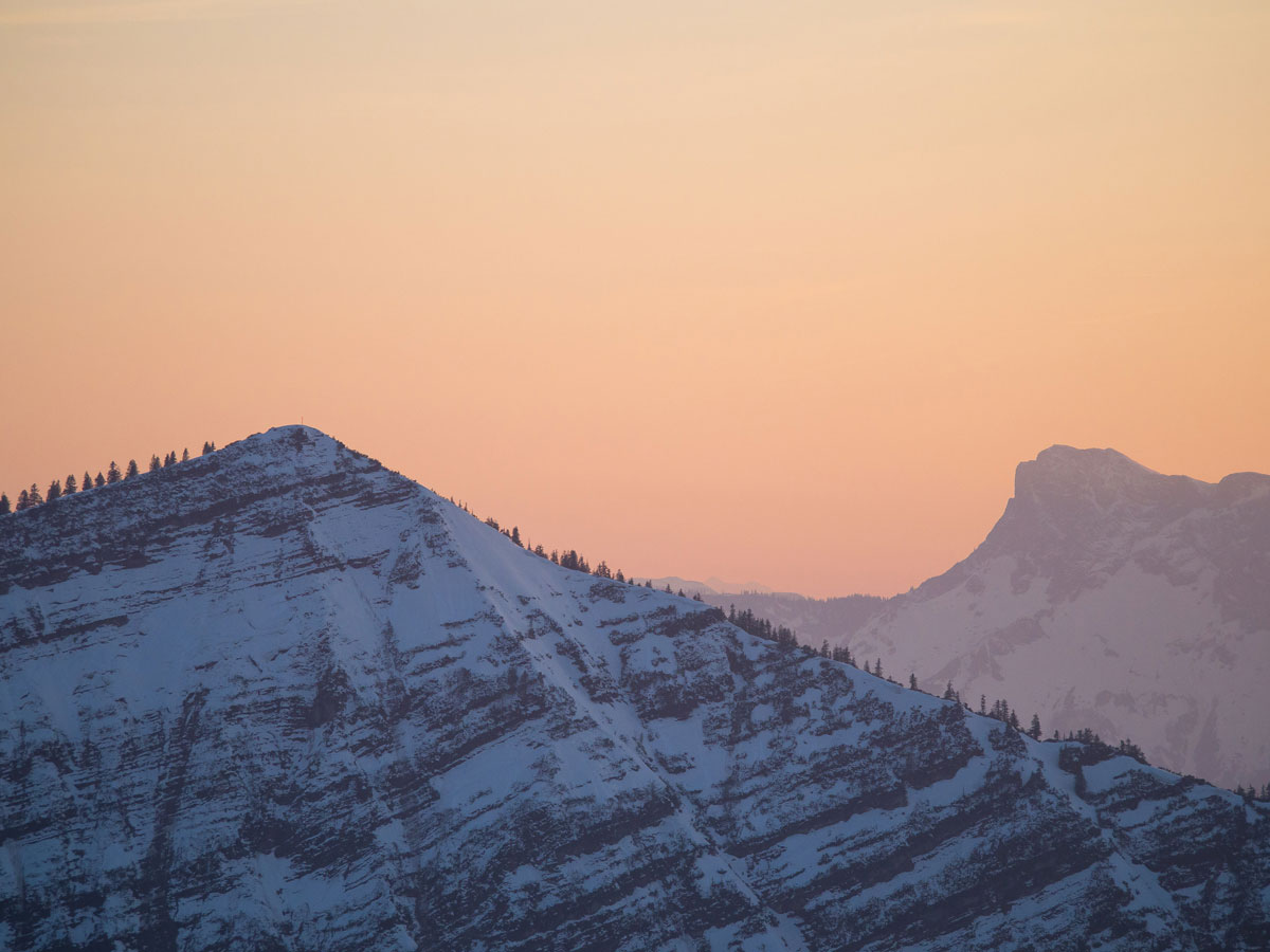 Wanderung zu Sonnenuntergang Faistenauer Schafberg