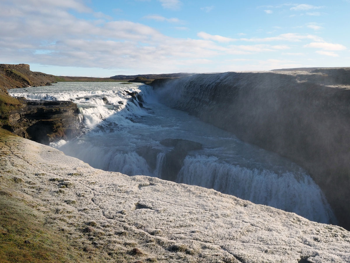 ” Wasserfall Gullfoss Golden Circle Island