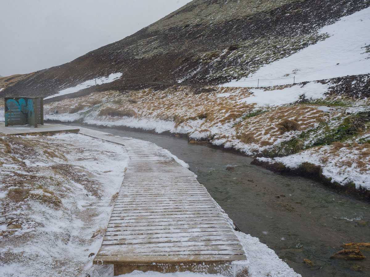 Reykjadalur Fluss Island Wandern ”