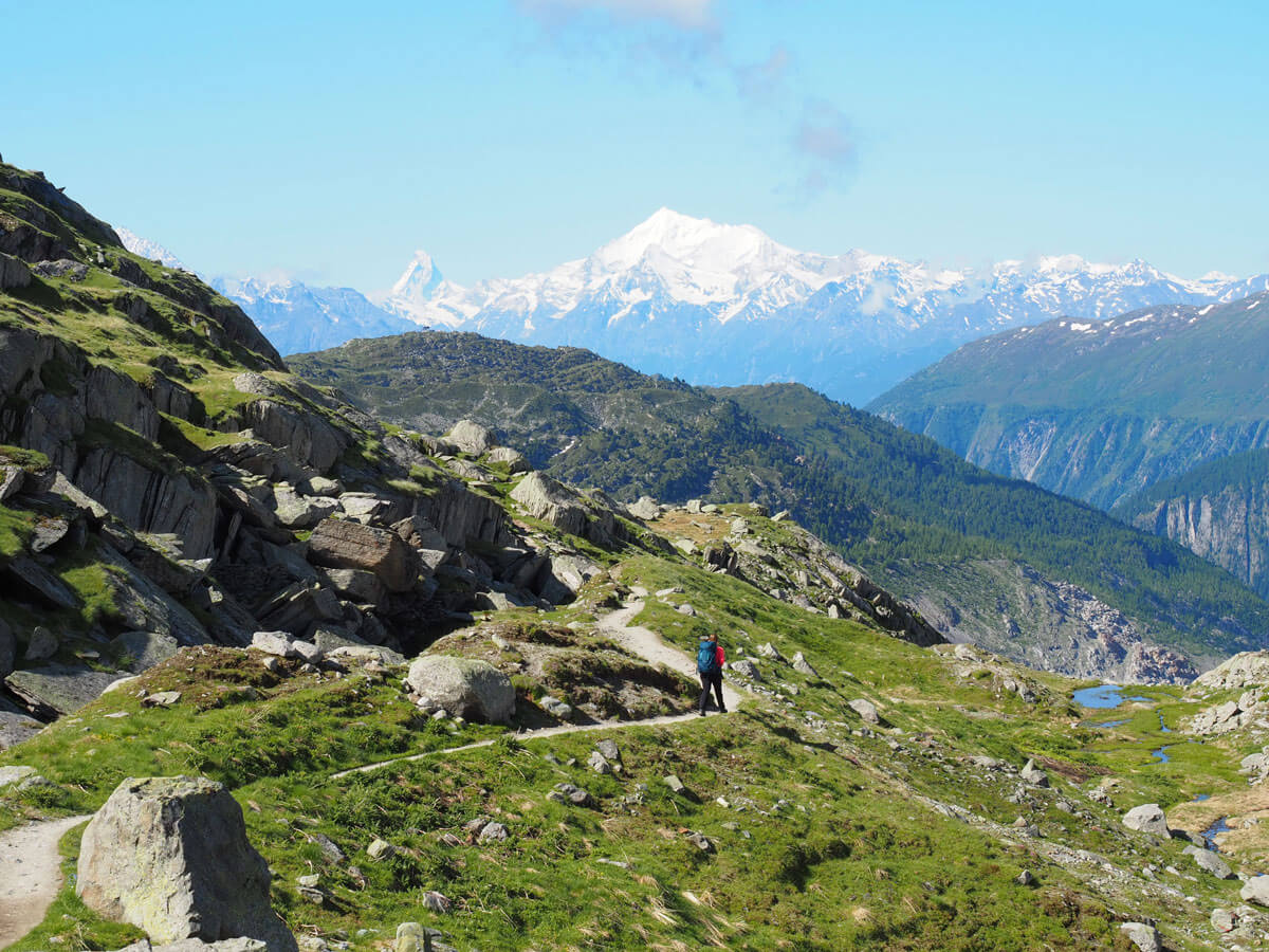 Panoramaweg Aletschgletscher Wandern Schweiz ”